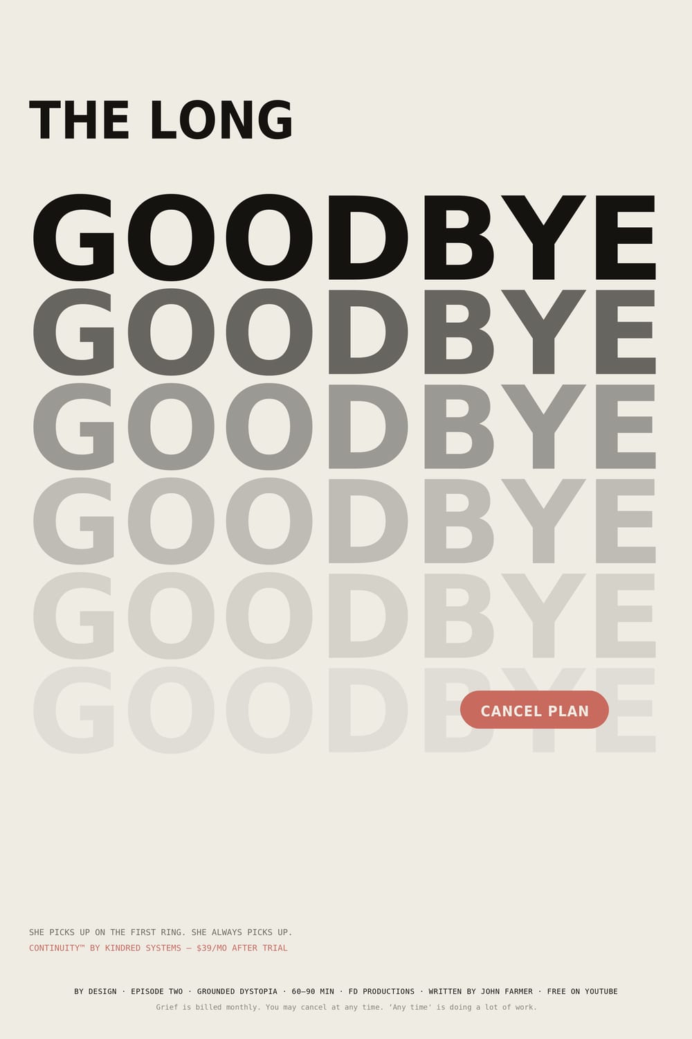 The Long Goodbye — episode 02 poster.
