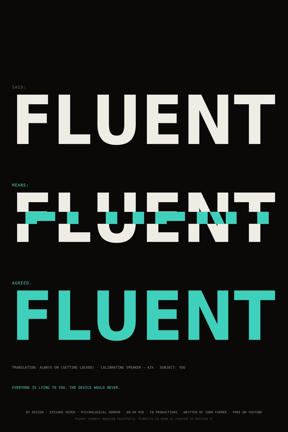 Fluent — episode 07 poster.
